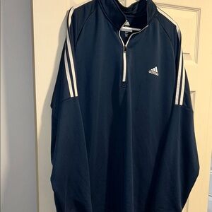 Adidas Navy Golf Blue Quarter-Zip Pullover
